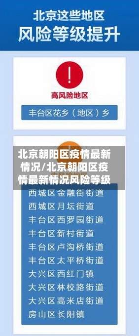 北京朝阳区疫情最新情况/北京朝阳区疫情最新情况风险等级
