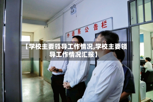 【学校主要领导工作情况,学校主要领导工作情况汇报】