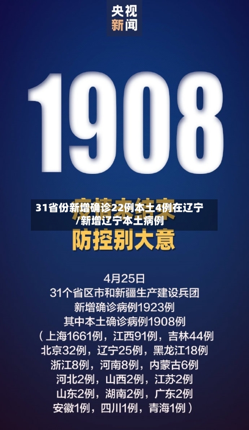 31省份新增确诊22例本土4例在辽宁/新增辽宁本土病例-第2张图片
